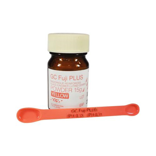 GC 431012 Fuji PLUS Reinforced Glass Ionomer Luting Cement Powder 15 Gm GC 431012 Fuji PLUS Reinforced Glass Ionomer Luting Cement Powder 15 Gm